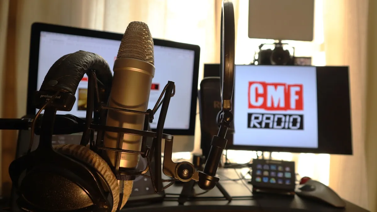 Radio station website features dashboard overview